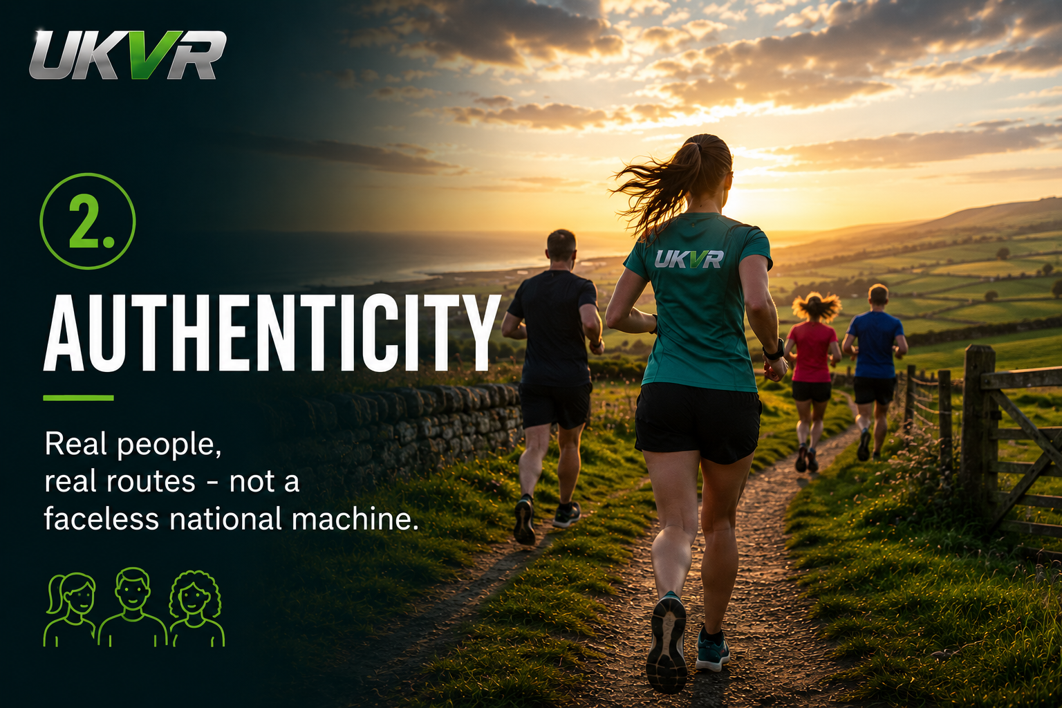 Authenticity - real people, real routes, not a faceless national machine.